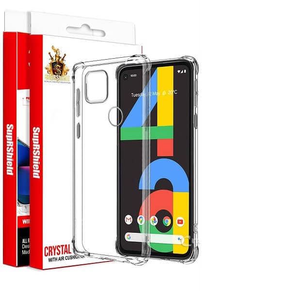 For Google Pixel 4A SupRShield Clear Case Shockproof Tough Transparent Anti knock Heavy Duty Cover For Google Pixel 4A SupRShield Clear Case Shockproof Tough Transparent Anti knock Heavy Duty Cover